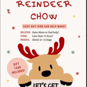 Reindeer Chow with Gift Tags